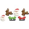 Cukrová dekorácia vianočný sob a Santa Claus 6 ks - Decora Cukrová dekorácia vianočný sob a Santa Claus 6 ks - Decora