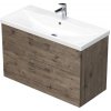 Kúpeľňová skrinka s umývadlom Intedoor SANTE dub tmavý 100 x 65 x 45 cm SA 100 2Z D370 Kúpeľňová skrinka s umývadlom Intedoor SANTE dub tmavý 100 x 65 x 45 cm SA 100 2Z D370