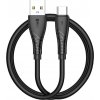 Kabel BWOO USB - USB-C 1m 27W 3A Černý BO-X318C Kabel BWOO USB - USB-C 1m 27W 3A Černý BO-X318C