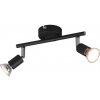 Trio R80912032 nástenné či stropné bodové svietidlo Paris 2x35W | GU10 - čierna Trio R80912032 nástenné či stropné bodové svietidlo Paris 2x35W | GU10 - čierna