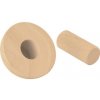 KP Ukončenie madla pr. 42 mm, výška 20 mm, nelakovaný prírodný dub, pre nerezové zábradlie a schodisko KP Ukončenie madla pr. 42 mm, výška 20 mm, nelakovaný prírodný dub, pre nerezové zábradlie a schodisko