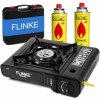 Flinke 8206 Plynový varič v kufríku + 2 kartuše