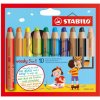 Woody Pastelka vodovka a voskovka v jednom STABILO 3 in 1 10 ks sada Woody Pastelka vodovka a voskovka v jednom STABILO 3 in 1 10 ks sada