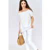 Dámska blúzka s čipkou - biela Dámska blúzka s čipkou - biela
