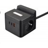 Viking síťový adaptér YC23H, 2x 230 V, 1x USB-A, 2x USB-C, dotykové světlo, funkce stojánku, černá VYC23HB Viking síťový adaptér YC23H, 2x 230 V, 1x USB-A, 2x USB-C, dotykové světlo, funkce stojánku, černá VYC23HB