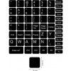 Emeru Nálepky na klávesnice pre notebook a PC 13 x 13