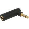 Delock audio adaptér stereo jack 3,5 mm 3 pin samec na samici pravoúhlou 65364 Delock audio adaptér stereo jack 3,5 mm 3 pin samec na samici pravoúhlou 65364