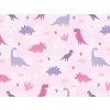 Dimex, digitálne detské tapety WP-147-01 Dinosaury ružové, 10,00 m x 0,75 m Dimex, digitálne detské tapety WP-147-01 Dinosaury ružové, 10,00 m x 0,75 m