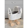 Sammer Kvalitné prútené kočiare pre bábiky v bielej farbe RP-007 Sammer Kvalitné prútené kočiare pre bábiky v bielej farbe RP-007