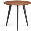 Konferenčný stôl PRIMO VIBE, priemer 80 cm, čierna podnož, čerešňa Konferenčný stôl PRIMO VIBE, priemer 80 cm, čierna podnož, čerešňa