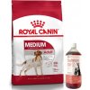 ROYAL CANIN Medium Adult 15kg + LAB V Lososový olej pre psov a mačky 1000ml ROYAL CANIN Medium Adult 15kg + LAB V Lososový olej pre psov a mačky 1000ml