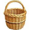 Lakovaný prútený košík na huby, pr. 20 cm Lakovaný prútený košík na huby, pr. 20 cm