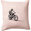 MTB kreslený cyklista - Vankúš 50x50 - 50x50 - Iba poťah ( Svetloružová ) MTB kreslený cyklista - Vankúš 50x50 - 50x50 - Iba poťah ( Svetloružová )