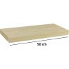 STILISTA VOLATO 31050 Nástenná polica - svetlé drevo 50 cm STILISTA VOLATO 31050 Nástenná polica - svetlé drevo 50 cm