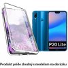 Luxria Double Glass Magnetic - Strieborné presklené magnetické púzdro pre Huawei pre Huawei: P20 lite Luxria Double Glass Magnetic - Strieborné presklené magnetické púzdro pre Huawei pre Huawei: P20 lite