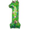 Balón 1. Narodeniny Číslo Jeden Fóliový Zelený 100 cm Minecraft Balón 1. Narodeniny Číslo Jeden Fóliový Zelený 100 cm Minecraft