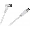 CABLETECH TV-VIDEO kábel rohový biely 5m KPO2740F-5 CABLETECH TV-VIDEO kábel rohový biely 5m KPO2740F-5