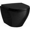 LAUFEN Moderna S závesné WC Compact Silent Flush s hlbokým splachovaním, 360 x 500 mm, lesklá čierna, H8215440200001 LAUFEN Moderna S závesné WC Compact Silent Flush s hlbokým splachovaním, 360 x 500 mm, lesklá čierna, H8215440200001