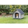 NATURA bouda pro psa se sedlovou střechou, M-L: 83 x 87 x 101 cm, šedá NATURA bouda pro psa se sedlovou střechou, M-L: 83 x 87 x 101 cm, šedá