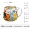 HRNČEK Mačky na záhrade – so sitkom 0,43l – porcelán – darčeková krabička HRNČEK Mačky na záhrade – so sitkom 0,43l – porcelán – darčeková krabička