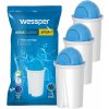 Wessper AquaClassic Sport Filterkartuschen kompatibilný s Brita Classic, Aqua Select Classic, PearlCo, AmazonBasics 3er Pack