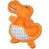 Plyšovo-sikónová pískacia hračka pre psa krokodíl oranžový Plyšovo-sikónová pískacia hračka pre psa krokodíl oranžový