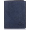 Paolo Peruzzi peňaženka z pravej kože modrá - pánska Paolo Peruzzi peňaženka z pravej kože modrá - pánska