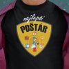 Tričko s potlačou NAJLEPŠÍ POŠTÁR Pánsky Čierna 5XL Tričko s potlačou NAJLEPŠÍ POŠTÁR Pánsky Čierna 5XL