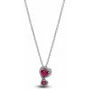 PANDORA náhrdelník s príveskom Červené srdcia s Aureolou 393658c01-60 PANDORA náhrdelník s príveskom Červené srdcia s Aureolou 393658c01-60
