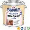 Polomatný lak na drevo a drevené povrchy v interiéri SÜDWEST AquaVision® Holz-Siegel satin bezfarebný 0,375l Polomatný lak na drevo a drevené povrchy v interiéri SÜDWEST AquaVision® Holz-Siegel satin bezfarebný 0,375l