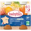 3+1 zadarmo - Babybio Večerné menu Mrkva so sladkými zemiakmi a pšenicou 2 x 200 g 3+1 zadarmo - Babybio Večerné menu Mrkva so sladkými zemiakmi a pšenicou 2 x 200 g