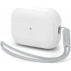 Pouzdro na sluchátka Spigen Case Silicone Fit White + Strap Gray AirPods Pro (2nd Gen) (ACS05811) Pouzdro na sluchátka Spigen Case Silicone Fit White + Strap Gray AirPods Pro (2nd Gen) (ACS05811)