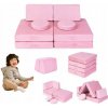 Ecotoys Pohovka TMSRT-13 PINK 55 x 51 látka ružová Ecotoys Pohovka TMSRT-13 PINK 55 x 51 látka ružová