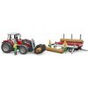 Bruder 2046 Massey Ferguson 7480 s nakladačom a prívesom na drevo Bruder 2046 Massey Ferguson 7480 s nakladačom a prívesom na drevo