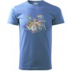 Bicie farebné splash - Klasické pánske tričko vyššej gramáže - 2XL ( Svetlomodrá ) Bicie farebné splash - Klasické pánske tričko vyššej gramáže - 2XL ( Svetlomodrá )