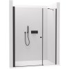 CERANO - Sprchové krídlové dvere Antelo s pevnou časťou L/P - 6 mm - čierna matná, transparentné sklo - 90x40x190 cm CERANO - Sprchové krídlové dvere Antelo s pevnou časťou L/P - 6 mm - čierna matná, transparentné sklo - 90x40x190 cm