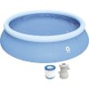 Bazén s golierom Fast Set Pool Ø 360 x 76 cm s kartušovou filtráciou modrý Bazén s golierom Fast Set Pool Ø 360 x 76 cm s kartušovou filtráciou modrý