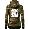 Swimming is in my DNA - Mikina dámska trendy zipper s kapucňou - XL ( Hnedý maskáč ) Swimming is in my DNA - Mikina dámska trendy zipper s kapucňou - XL ( Hnedý maskáč )