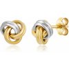 SOFIA zlaté náušnice uzlíky PAC312-017 SOFIA zlaté náušnice uzlíky PAC312-017