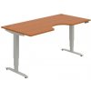 Pracovný stôl Motion Ergo, PO, 3S, 180x61-128x90 cm, čerešňa/sivá Pracovný stôl Motion Ergo, PO, 3S, 180x61-128x90 cm, čerešňa/sivá