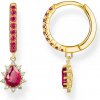 Thomas Sabo CR748-995-10 Gold-plated Creolen Vintage Romance And Red Stones Thomas Sabo CR748-995-10 Gold-plated Creolen Vintage Romance And Red Stones
