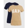 GAP Tričko s logom Gap 2 ks Viacfarebná XS GAP Tričko s logom Gap 2 ks Viacfarebná XS