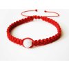 Červený shamballa náramok - akvamarín (Shamballa náramok s liečivým kameňom akvamarínom) Červený shamballa náramok - akvamarín (Shamballa náramok s liečivým kameňom akvamarínom)