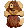 2Kids Toys Dřevěná magnetka velká Pes s kostí 2Kids Toys Dřevěná magnetka velká Pes s kostí