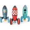 Drevené skladacie rakety Rocket Construction Tender Leaf Toys kreatívna hra 3 druhy 18 dielov Drevené skladacie rakety Rocket Construction Tender Leaf Toys kreatívna hra 3 druhy 18 dielov