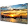 Obraz plexi Loďky more slnko krajina 100x50 cm Obraz plexi Loďky more slnko krajina 100x50 cm