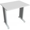 Pracovný stôl Flex, 80x75,5x60 cm, biely/kov Pracovný stôl Flex, 80x75,5x60 cm, biely/kov
