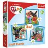 Trefl Puzzle 3v1 Bing Bunny Zábava s priateľmi v krabici Trefl Puzzle 3v1 Bing Bunny Zábava s priateľmi v krabici