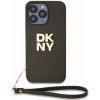 DKNY PU Leather Stack Logo Wrist Strap zadný kryt pre iPhone 14 Pro Max Brown DKNY PU Leather Stack Logo Wrist Strap zadný kryt pre iPhone 14 Pro Max Brown