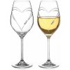 Diamante Swarovski Poháre na víno Hearts 2 x 360 ml